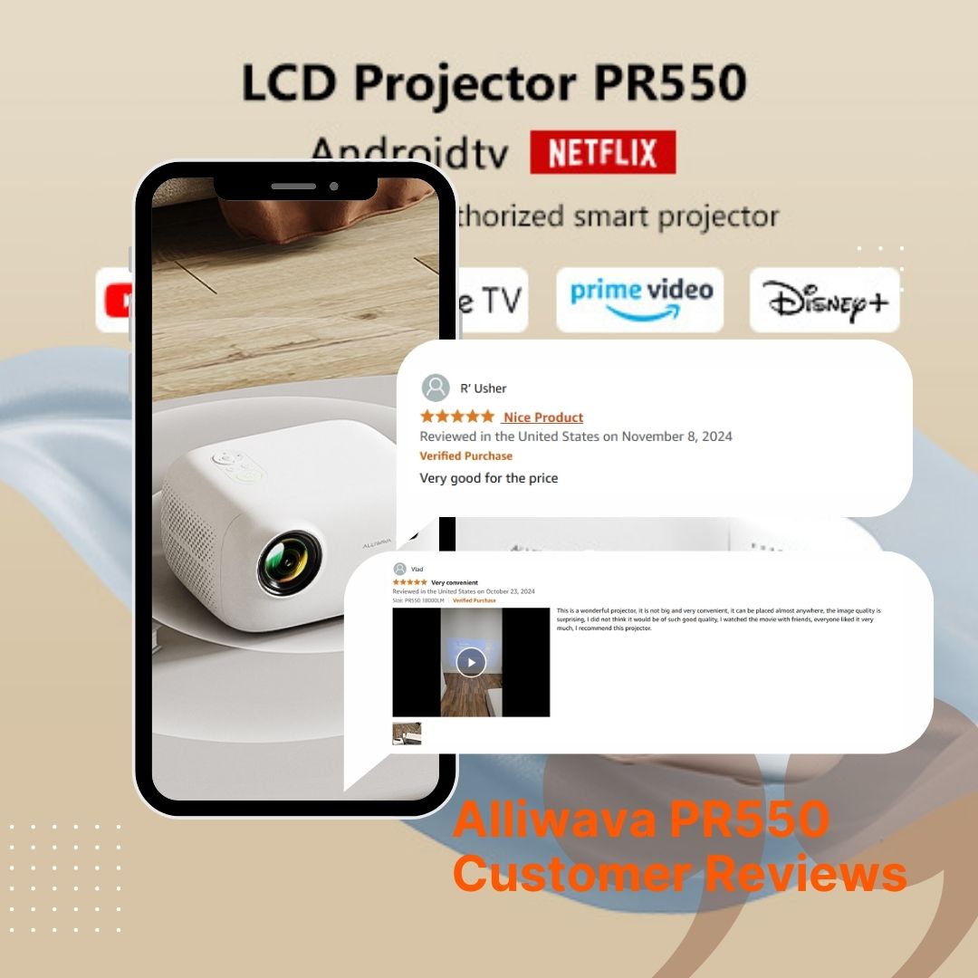 Alliwava-PR550-Projector-Real-Customer-Feedback Alliwava Official Site | Mini PC | Laptops | Graphics Docking Station