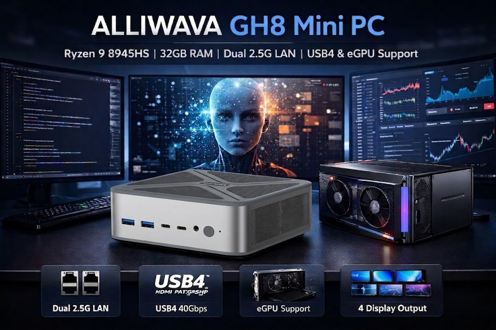 ALLIWAVA GH8 Mini PC: The Ultimate Compact AI Workstation