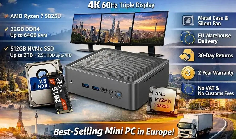 ALLIWAVA U58 Mini PC – Ultimate Compact Powerhouse for Europe ALLIWAVA Mini PC | Smart Computing, Compact Power